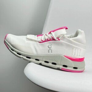 On Cloud Cloudnova Barbie Women Pink Shoes White